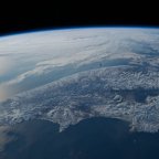 Вид на Берингово море со МКС
